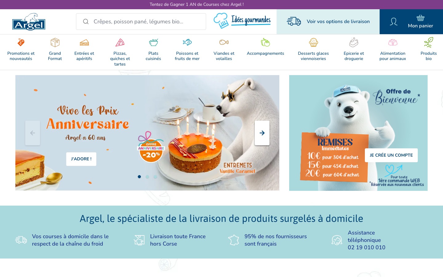 Aperçu de la page d’accueil de argel.fr