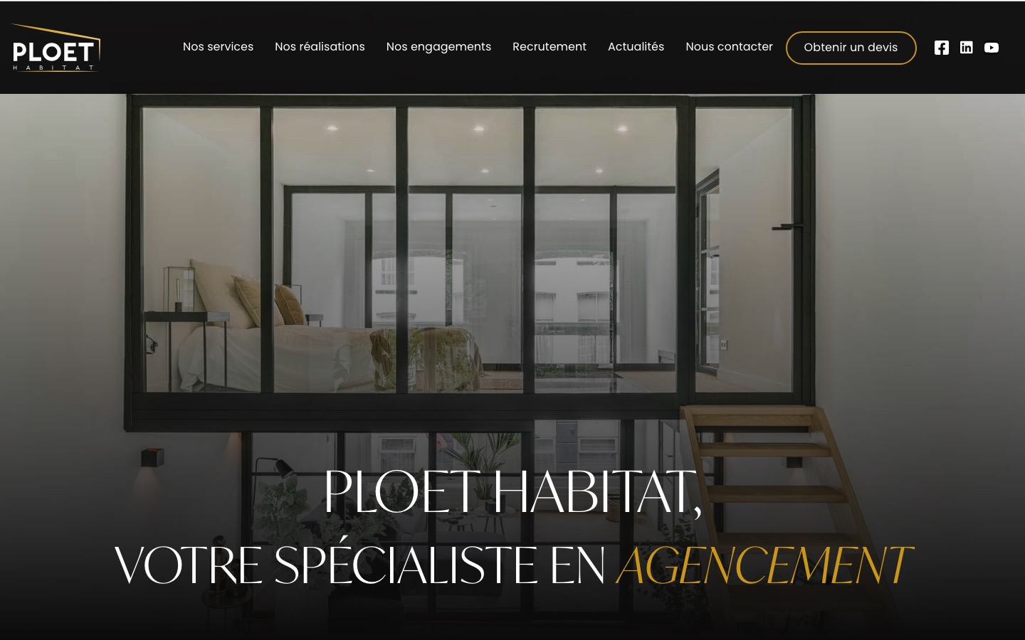Aperçu de la page d’accueil de ploet-habitat.fr