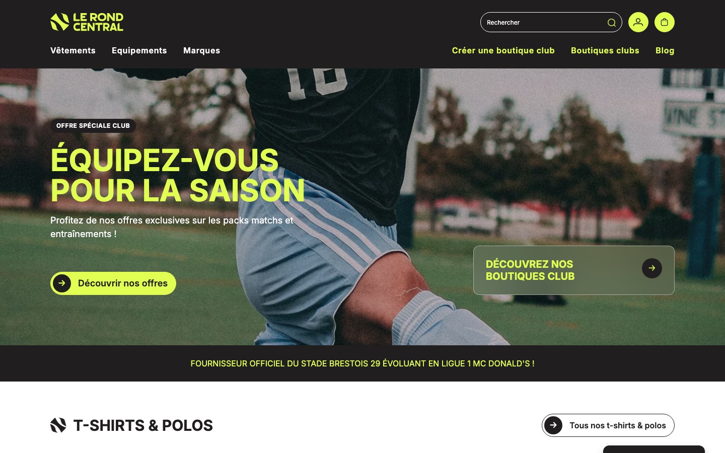 Aperçu de la page d’accueil de lerondcentral.fr